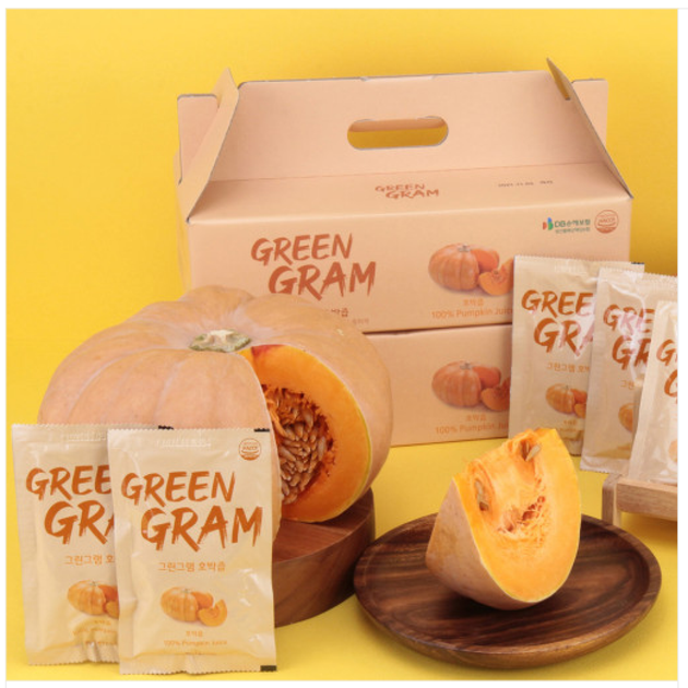 Green Gram Pumpkin Juice 80ml x 30 pouches per box | Seoul Mills