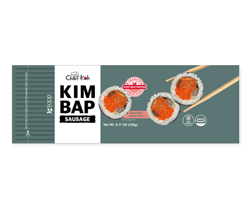 [MILLS EXPRESS] JEJU Chef Koh's Vegan Sausage Kimbap (Frozen) 230g (1 roll)