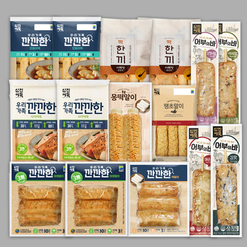 [SEPARATE FREE SHIPPING]  Busan SAMJIN Fish Cake variety pack 11 types (15 packs)