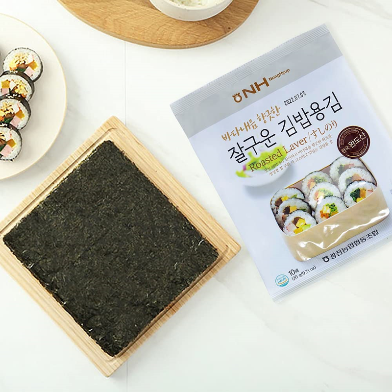 NH NongHyup Roasted Seaweed for Kimbap (10 Sheets) </br> EXP. DATE: 06/18/2024