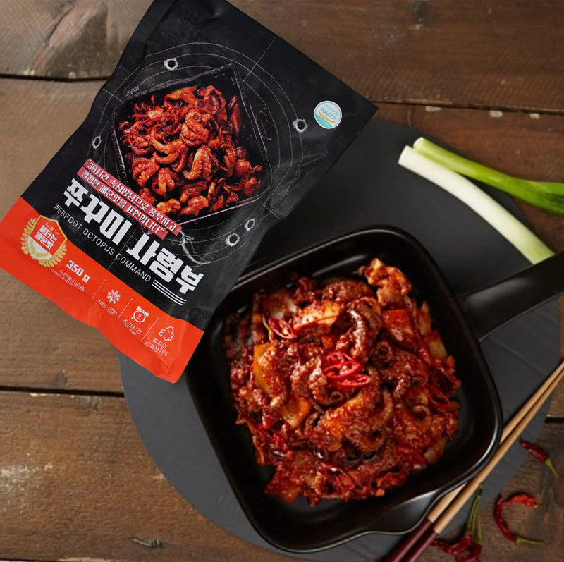 Now offering the Happy Table EXTRA SPICY Baby Octopus Stir-Fry Mix 350g at Seoul Mills.