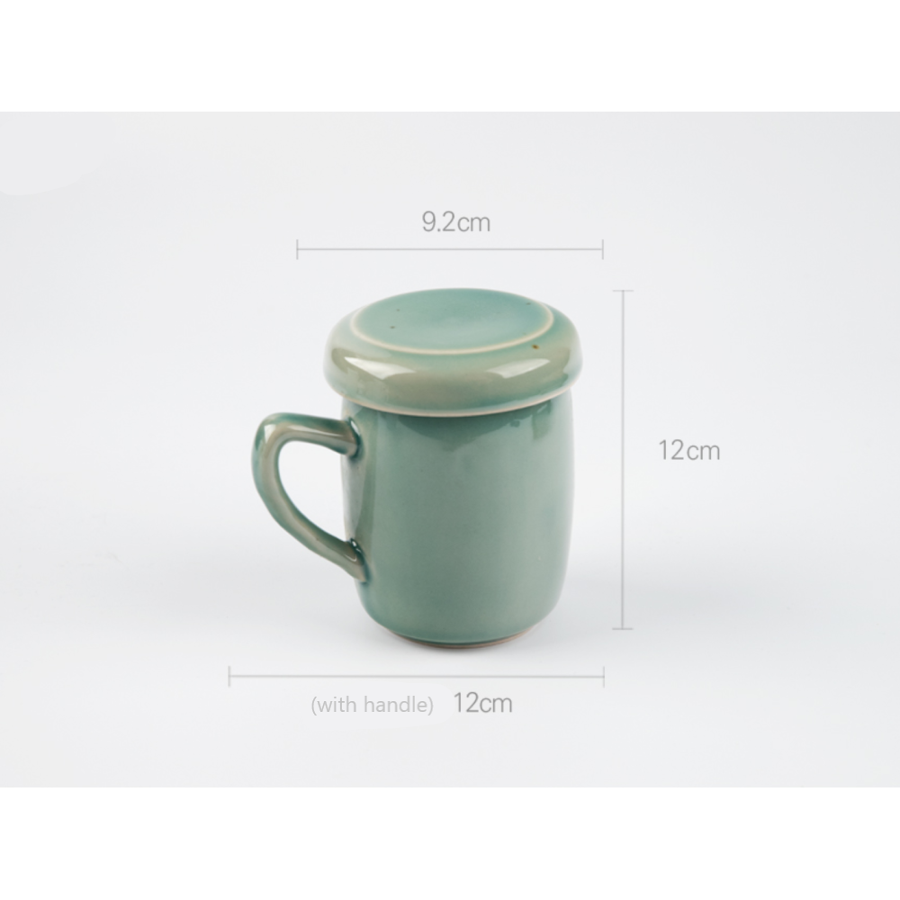 Infuser Cup Set of 2 - Korean Celadon 'Crane', Zen Tea