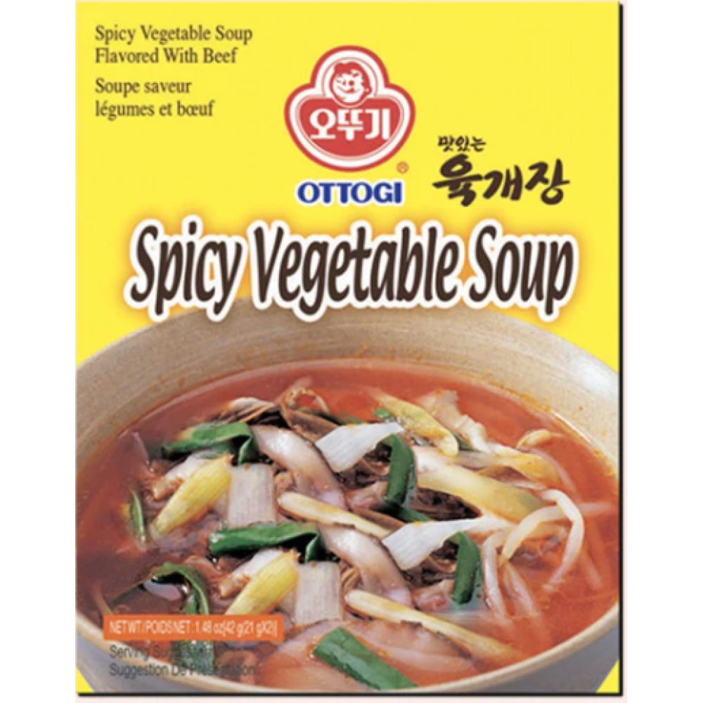 Ottogi Instant Spicy Vegetable Soup Flavored with Beef (Yukgaejang