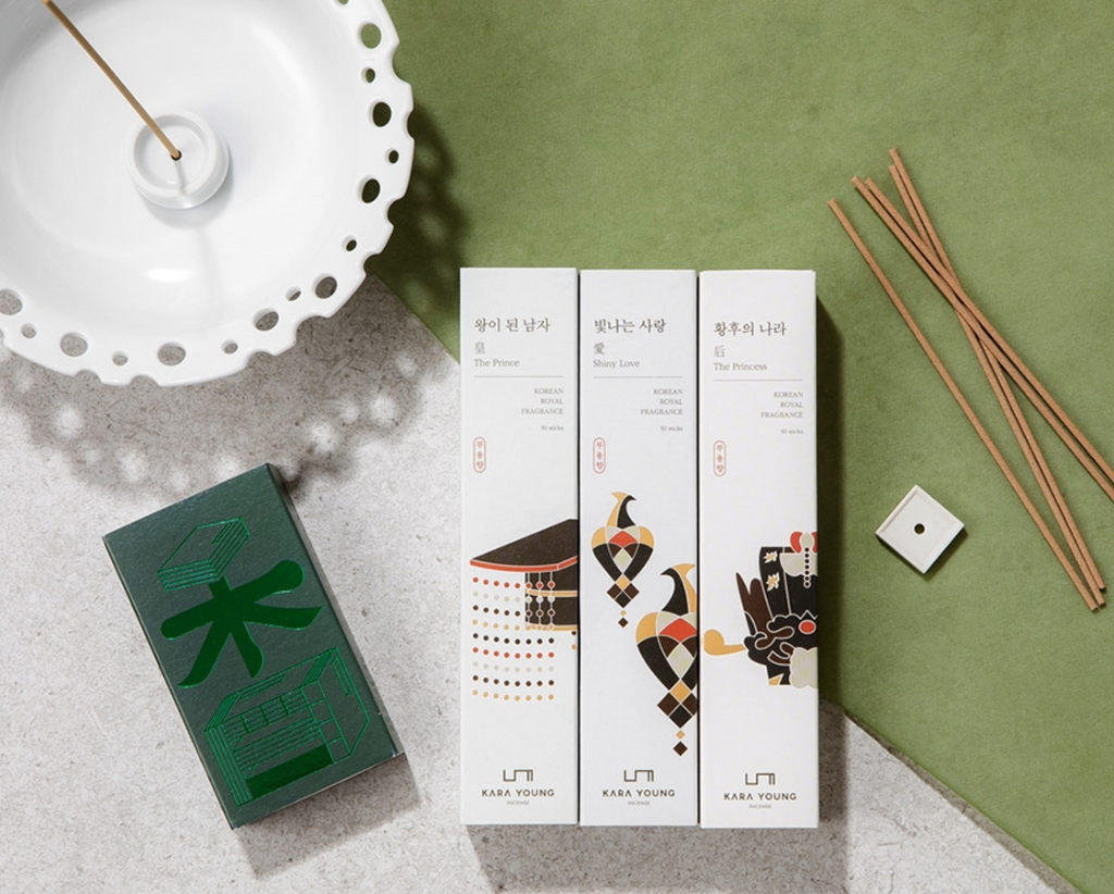 KARA YOUNG Korean Royal Booyong Incense Set (3 Pack) | Seoul Mills