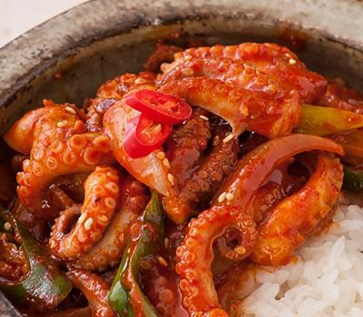 Try the Happy Table Spicy Baby Octopus Stir-Fry Mix at Seoul Mills!